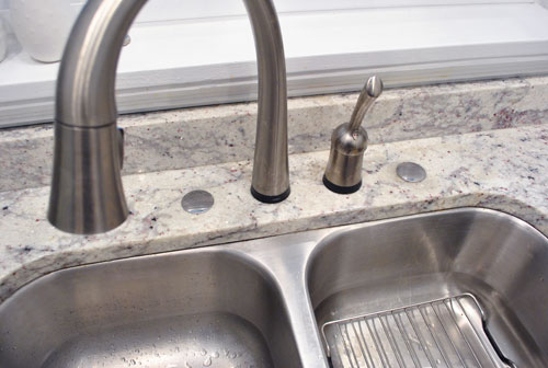 kitchen sink faucet hole plugs