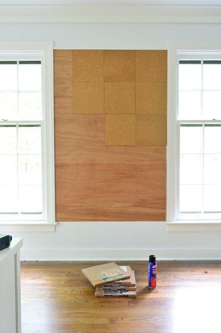 How To Make A Giant Cork Board Wall For Kid Art Young House Love
