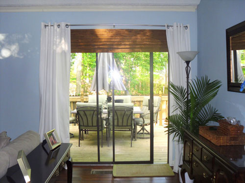 bamboo blinds for sliding glass doors