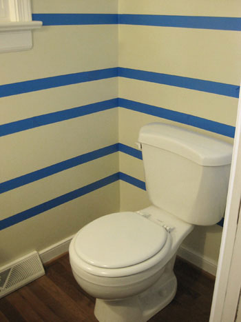 horizontal stripes on walls