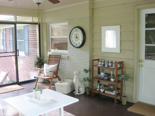 painting-a-brick-sunroom-wall