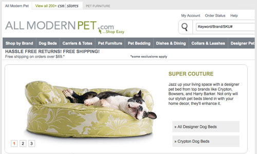 AllModernPet Web Site