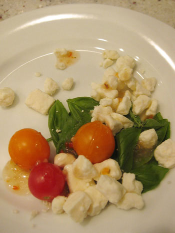 Garden Tomato And Basil And Feta