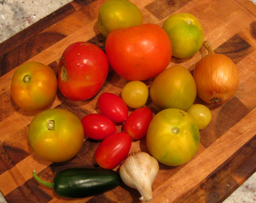 Homemade Salsa Prep