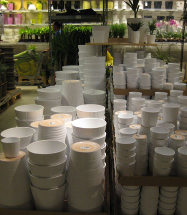Ikea White Planters