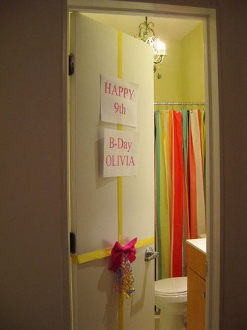 Olivia Bathroom Sign