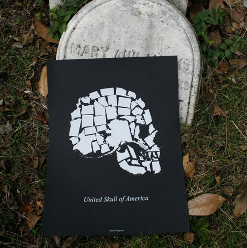 Skull America Print