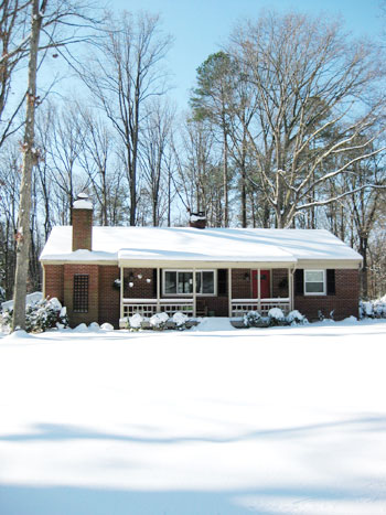 Glidden Snowy House