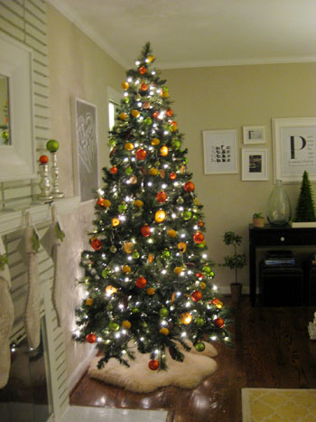 Christmas Tree Citrus Decor