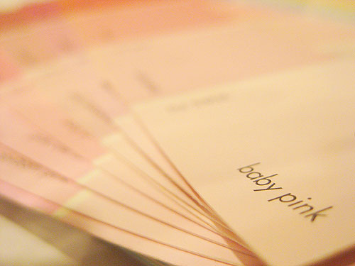 pink aesthetic color palette color swatch | Greeting Card