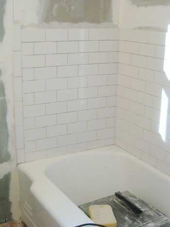 How To Install Subway Tile In A Shower, How To Subway Tile A Bathroom