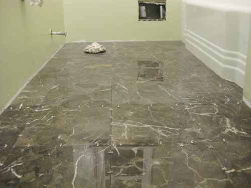 Shower Marble Floor Tiles, Laying Marble Floor Tile Without Grout Lines