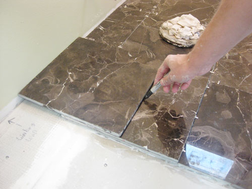 Bathroom Floor Cutting Tric