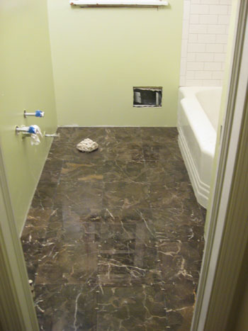 Bathroom Floor Further