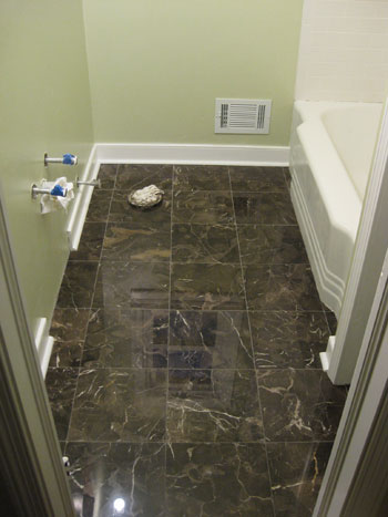 Bathroom Renovation How To Install Baseboards Trim Young