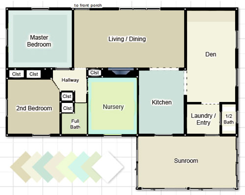 house paint color palette