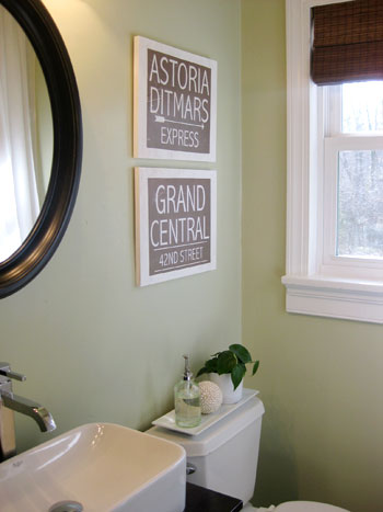 Bathroom Makeover DIY Art