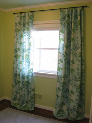 Curtains Nursery Blue Flora