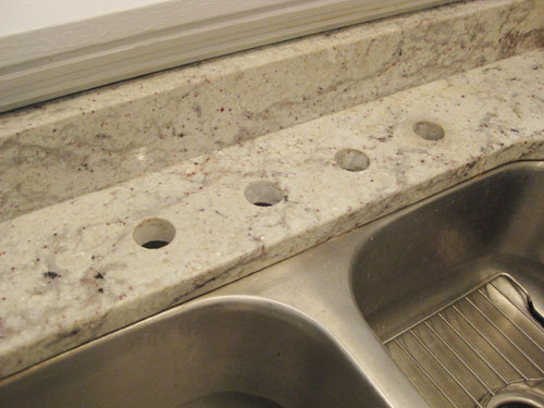 New Sink Four Holes