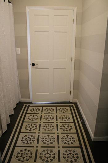 Bathroom RR Painted Floors