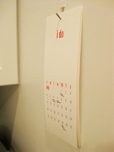 Calendar DIY Hanging Detail