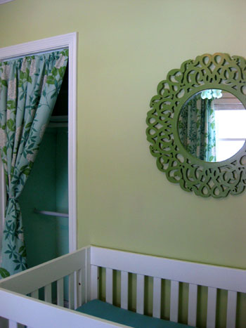 Mirror Nursery Crib Curtain