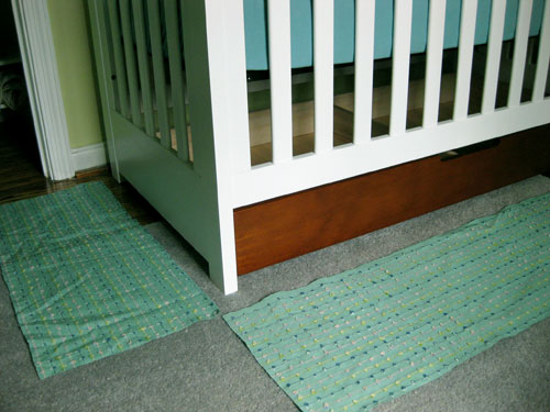 Crib skirt clearance pattern