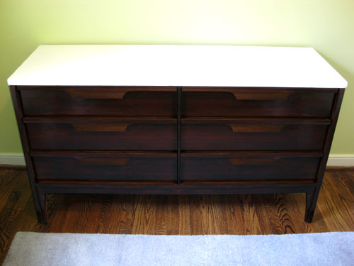 Refinish A Veneer Dresser, Dark Stained Wood Dressers