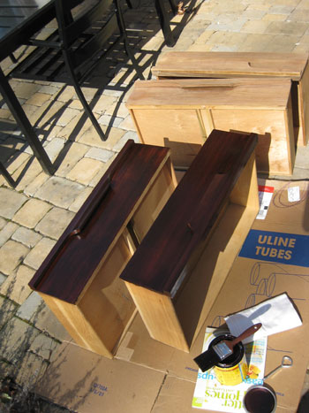 Refinishing Drawer Staining