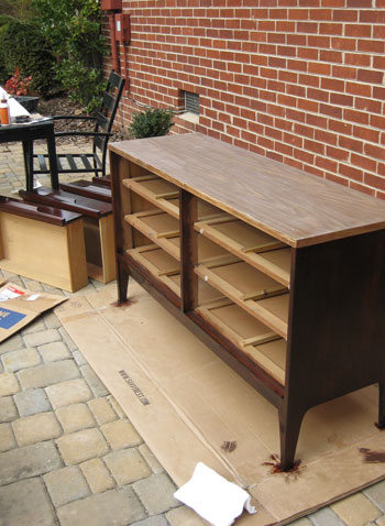 Refinishing Veneer Dresser9