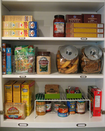 How I Organized Our New Pantry Cabinets and Shelves