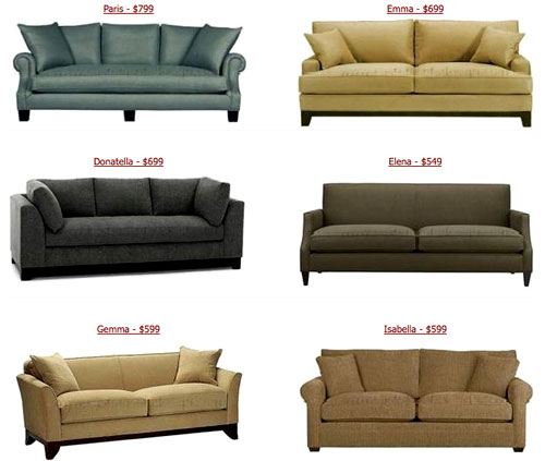 Inexpensive couches deals