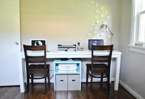 HOW TO HIDE CORDS BEHIND A DESK THAT IS AGAINST A WALL OR WINDOW