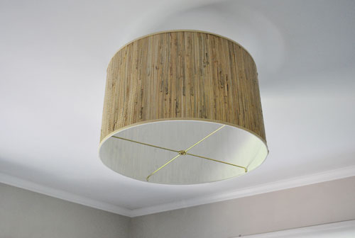 Making A Ceiling Light With Diffuser From Lamp Shade Young House Love - How Do You Remove A Ceiling Lampshade