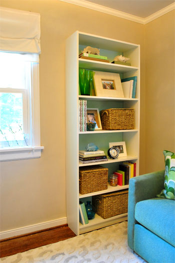 Making An Ikea Bookcase Look Built In, Bookcase Back Panel Ideas