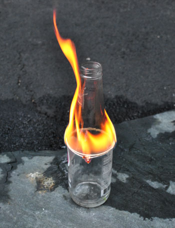 Glassware Bottle Burning