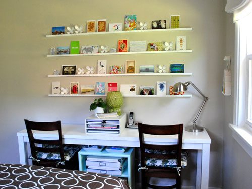 Our Home Office/Guest Bedroom — black & blooms