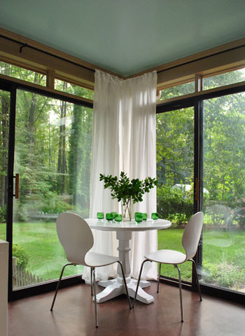 Curtains on sale in sunroom