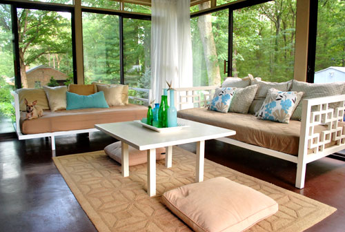 Sunroom After Daybeds