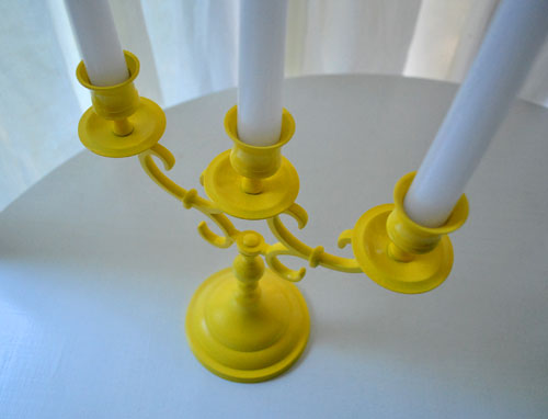 How do you modernize brass candlesticks?
