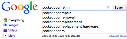 Pocket Door Googling