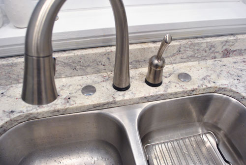 How to Cover Extra Holes in Kitchen Sink  
