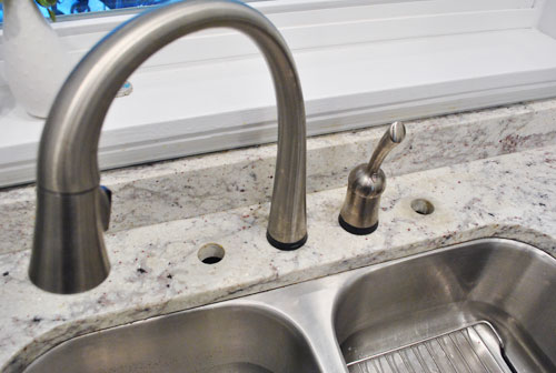 holes in kitchen sink