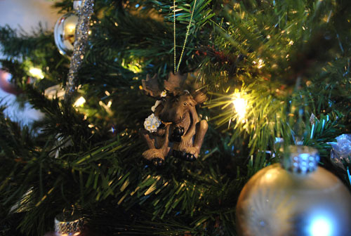 Tree Moose Ornament