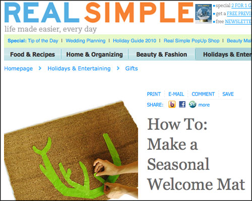 Simple and Loving - Welcome Home Doormat