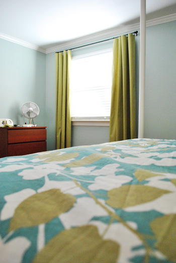 Making No-Sew Bedroom Curtains With Fabric And Hem Tape