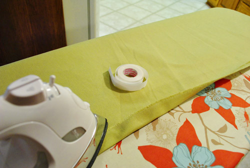 Making No-Sew Bedroom Curtains With Fabric And Hem Tape