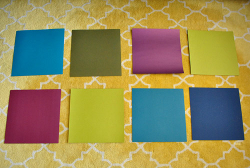 ColorRibbas Paper On Floor