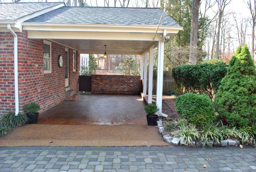 Guests Carport After