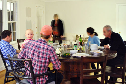 Guests Dining Table People